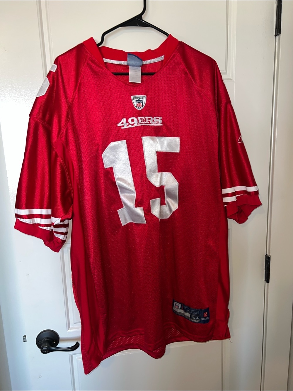 Vintage Reebok Red NFL Mesh Football Jersey #15 Michael Crabtree